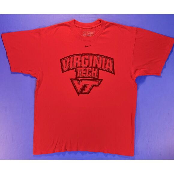 Nike Team Virginia Tech Hokies XL T-Shirt Authentic Apparel VT NCAA - Picture 1 of 3